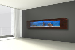 Akwarium Ścienne Wiszące 250x40x15 cm LED